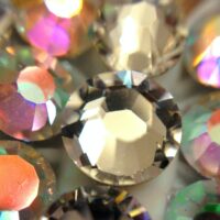 Macro swarovski crystals. Aurora borealis sparkle. Jewelry, jewels